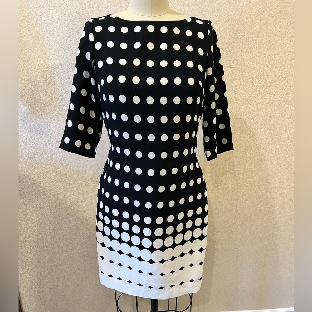Banana Republic black and white dress